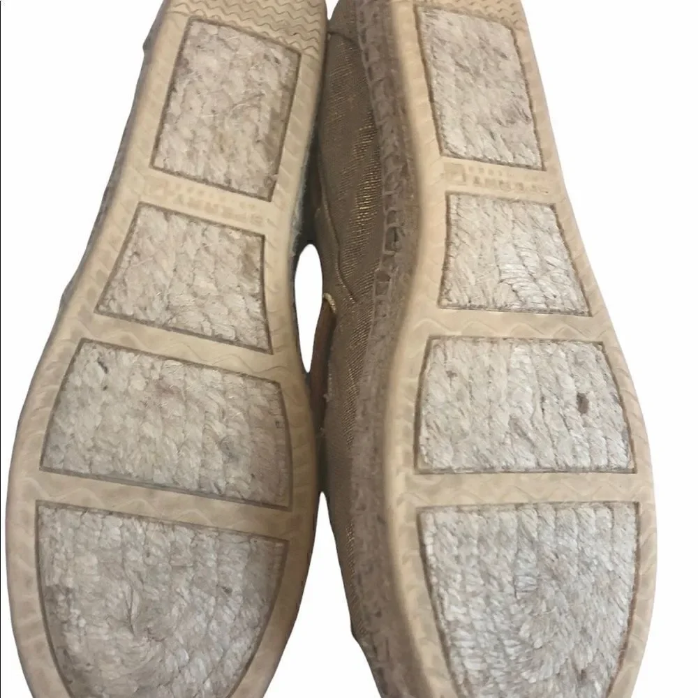NWOT Women’s Gold Sperry Top Sider Espadrilles Size 10M